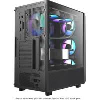 POWERBOOST PB-P3602BB 850w 80+ Bronze USB 3.0 ATX Mesh ARGB fan siyah kasa